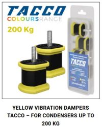 Pads for outdoor unit of Air conditioner, YELLOW up to 200 kg. 9898-037, set - 4 pcs. - 1 set
