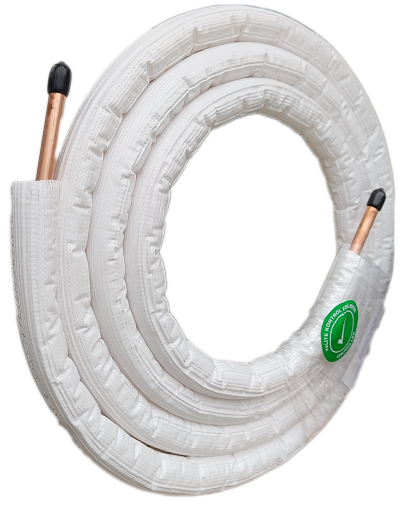 Pre-Insulated copper pipes 3m in a roll ф3/8 for air conditioner installation