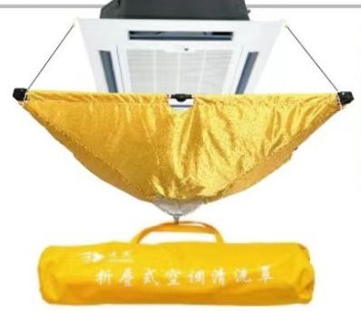 Air Conditioner Waterproof Cleaning Cover Dust Washing Clean Protector Bag for air conditioners type CEILING CASSETTE 60x60cm + HOSE