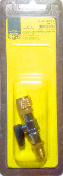 Ball valve 1/4''  , for R407, R22, CA-1/4''SAE-B, REFCO 4493525