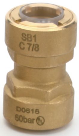 SB1 Coupling 1/4'' - Quick Push Connector to Refrigerant Line