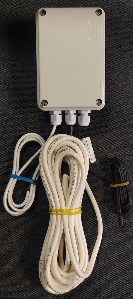 Outdoor unit heater with adjustable ELECTRONIC thermostat (from -50 to +99 degrees Celsius) 1m. cold zone and 5m. warm zone