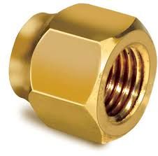 Forged brass nut 1/4" N-04 - 5 pcs.