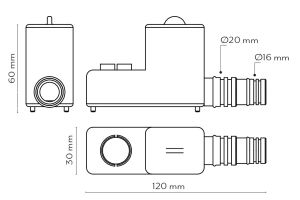 Siphon with ball MICRO