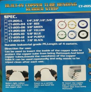 Bender - plastic core set for insulated copper pipes - 1/4; 3/8; 1/2; 5/8 inch