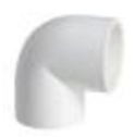 ПВЦ  коляно 90 ф32 - бяло
